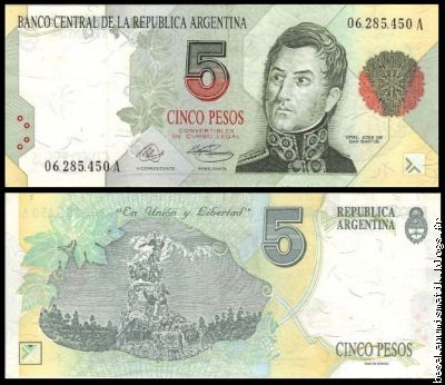 5  Pesos convertible