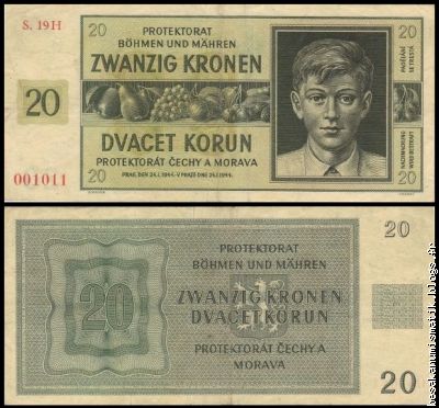 20 Koruna  1944