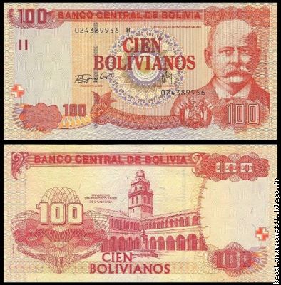 100  Bolivianos 2001